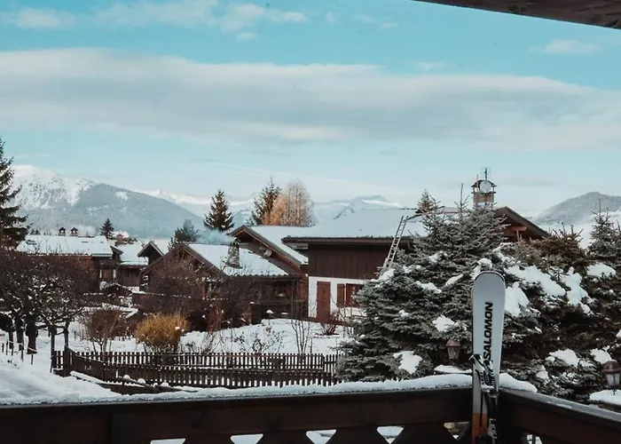 Des Cerisiers - Luxe Et Parking A Le Praz Lejlighed