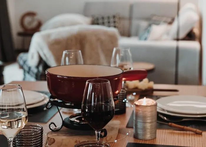 Des Cerisiers - Luxe Et Parking A Le Praz Lejlighed *