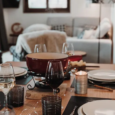 Des Cerisiers - Luxe Et Parking A Le Praz Apartamento *