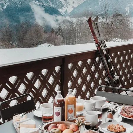 Des Cerisiers - Luxe Et Parking A Le Praz Apartamento